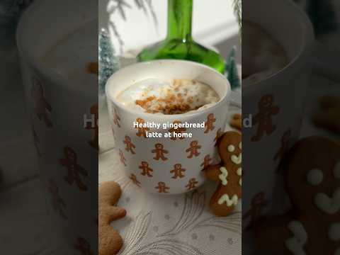 Healthy gingerbread latte! #christmas #homemade #easyrecipe #coffee