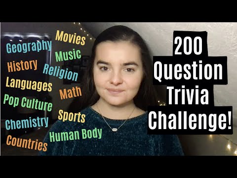 ASMR Whispering 200 Random Trivia Questions | HARD Edition