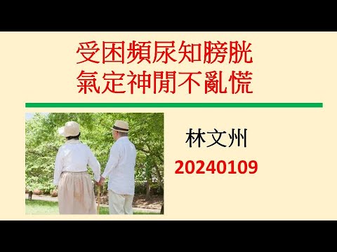 受困頻尿知膀胱  氣定神閒不亂慌－林文州20240109