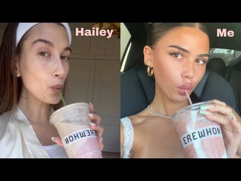 Eating like Hailey Bieber for 24 Hours