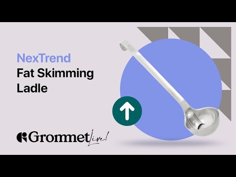 Remove Fat from Broths & Make Healthier Meals with the NexTrend Fat Skimming Ladle | Grommet Live