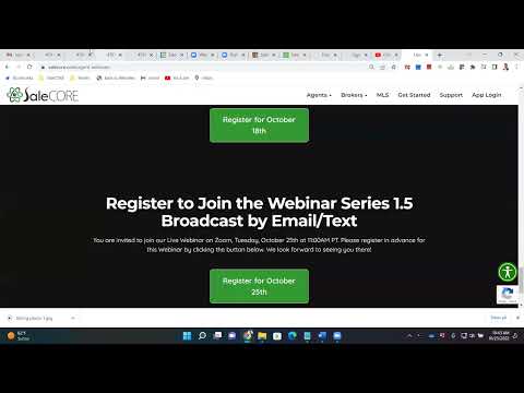 SaleCore Master Series Webinar 1.5 Broadcast by Email/Text