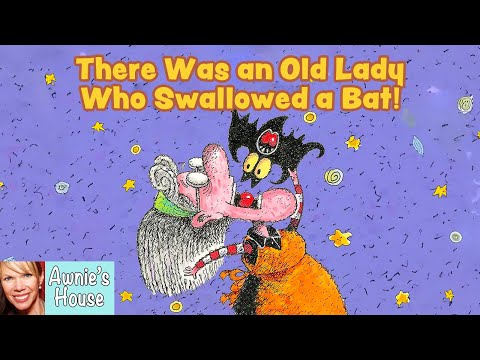 🦇 THERE WAS AN OLD LADY WHO SWALLOWED A BAT A Very Funny Halloween Story! Kids Book Read Aloud