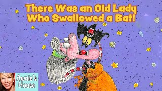 🦇 THERE WAS AN OLD LADY WHO SWALLOWED A BAT A Very Funny Halloween Story! Kids Book Read Aloud