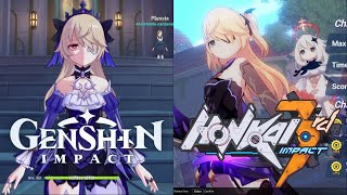 Fischl in Genshin Impact vs Honkai Impact 3rd