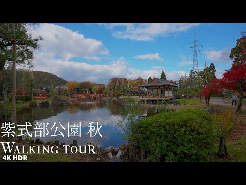 Murasaki Shikibu Park Walk in Autumn Japan 4KHDR 秋の紫式部公園 散策 福井県越前市