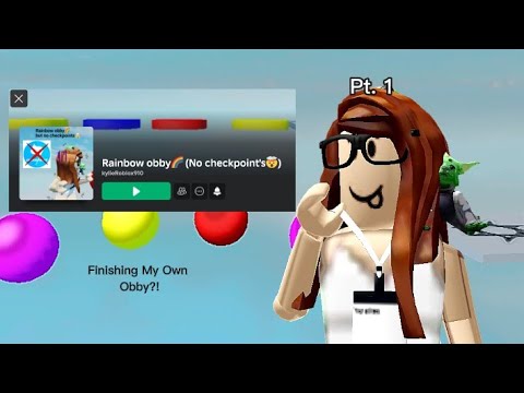 Finishing My own Roblox Obby?! (pt. 1).  ~{check description!}~