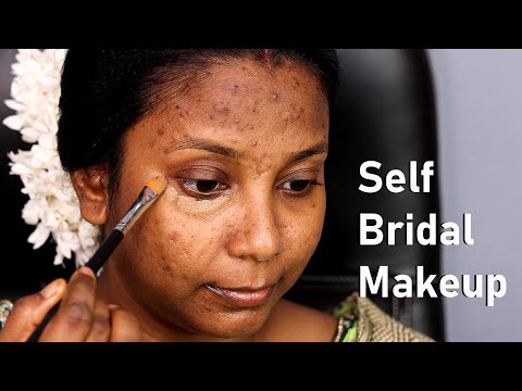 Self Bridal Makeup / Pigmentation Skin Makeup/ Summer Bridal Makeup /Affordable  Makeup/ Self Makeup