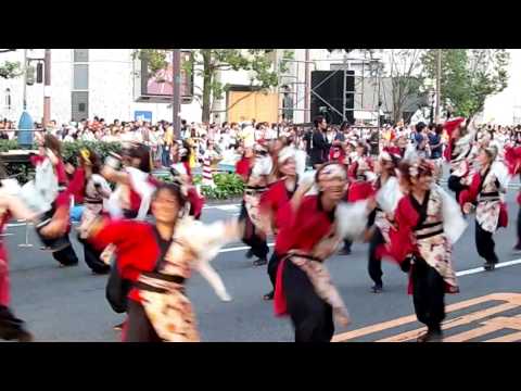 ― 2009年 うらじゃ踊り連 「笑輝」 市役所筋パレード ―