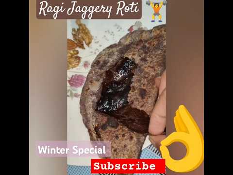 Delicious Ragi Jaggery Roti #winterspecial #healthy #milletdishes