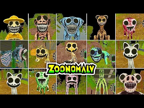 ZOONOMALY- All Jumpscares + All Bosses in Full Bright Mode (Showcase)