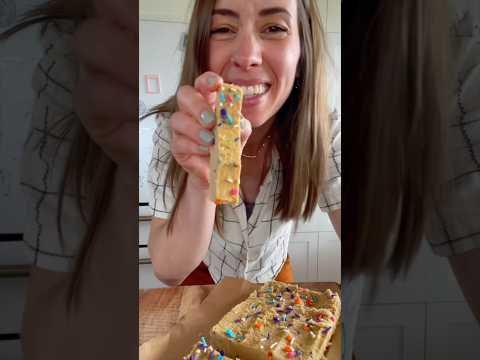 BIRTHDAY FUNFETTI CHICKPEA BARS | Healthy Protein Bars Recipe