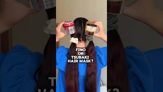 Fino or Tsubaki: Japanese hair mask for damaged hair #hairtok #hairmask #finohairmask #tsubaki