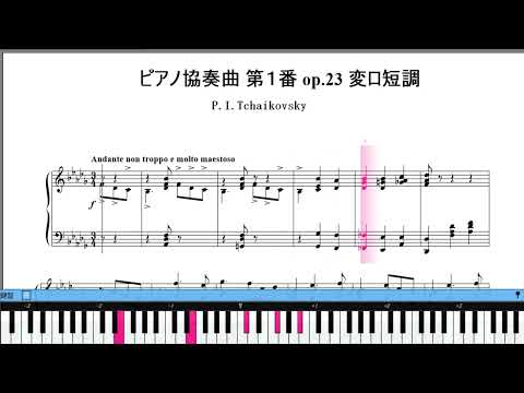 チャイコフスキー 【ピアノ協奏曲第１番  変ロ短調】 楽譜 聴いた事はあるけど意外に曲名を知らない曲