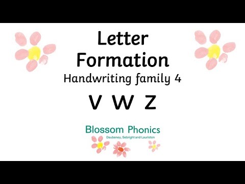 Blossom Phonics: Letter Formation: Letter Family 4