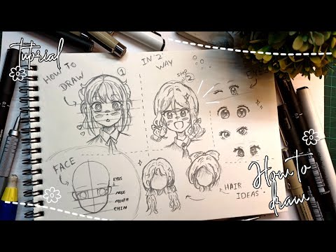 ✧｡ﾟHow to draw anime character face||Learn with random characters step by step •⁠ᴗ⁠• Easy tutorial ✧