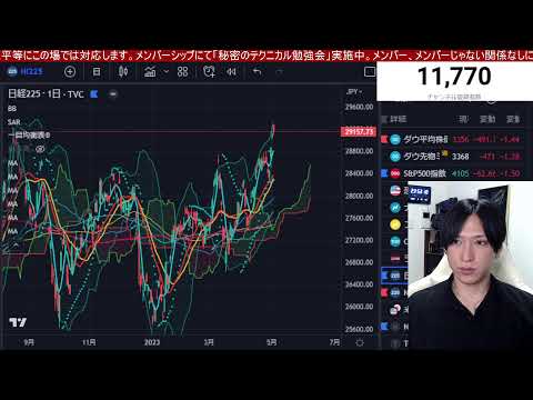 【5/2、5月は売りか⁉日本株上昇も過熱感が半端ない！！】円安加速、ドル円急伸。米国株、ナスダックどう動く？