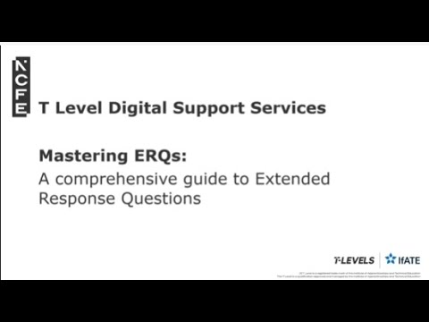 T level DSS Mastering ERQs: A comprehensive guide to Extended Response Questions