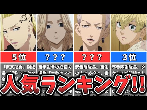 【東京リベンジャーズ】キャラクター人気ランキング （ゆっくり解説）