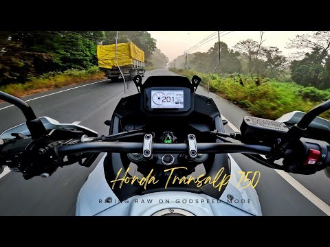 Touching Red Line While Riding Honda Transalp 750 - Top Speed Of Twin Cylinder Adventure Motorcycle.