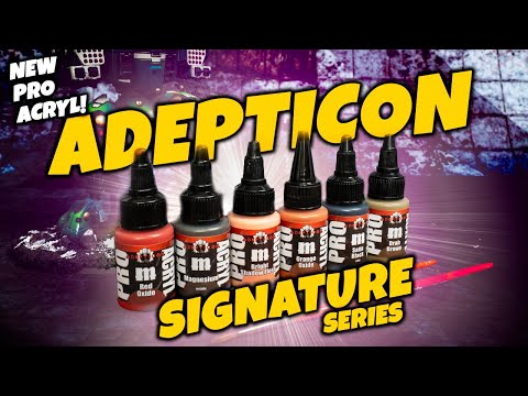 NEW Monument Hobbies Pro Acryl ADEPTICON Signature Series Paint Set Review!