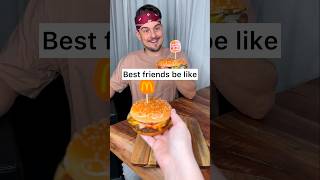 How to share BURGERS with your best friend properly?😎❤️🍔| CHEFKOUDY