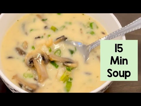 Easy 15 min Thai Coconut Soup | Tom Kha Soup