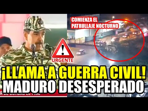 🚨URGENTE MADURO LLAMA A LA GUERRA CIVIL EN VENEZUELA Y PATRULLA LAS CALLES | BREAK POINT