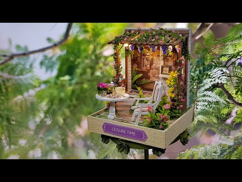 Leisure time ASMR DIY miniature dollhouse kit Corner of happiness