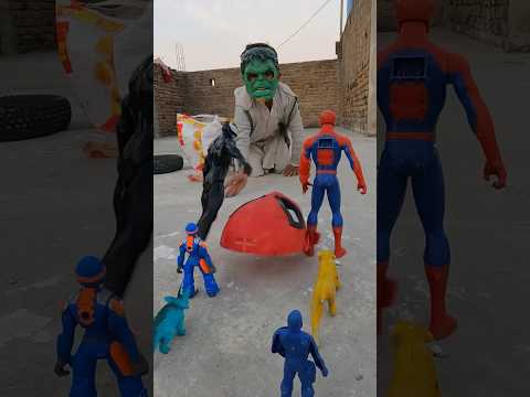 Hulksmash spidey ninja mask attack on venom and avengers