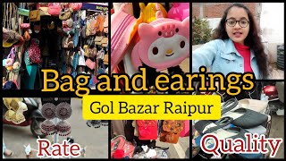 Gol Bazar Raipur Bag Shop  Review Vlog youtube channel Raipurian girl pe agya h