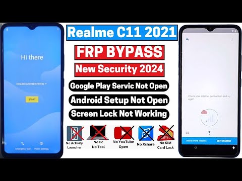 Realme C11 2021 FRP Bypass New Security 2024 |check your internet connection problem solving | No PC