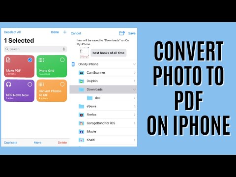 How To Convert Photo Document To PDF on iPhone