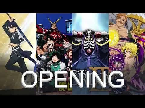 Anime Opening Music Mix Compilation   Anime Opening Songs All Time FULL SONG