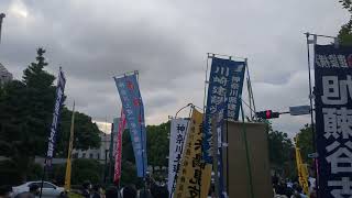 STOPインボイス全国一揆国会正門前　社民党党首・福島瑞穂