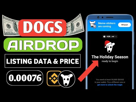 Dogs Airdrop Listing Date | Dogs Token Price Today | Snapshot Withdrawal Update From DOGS Today?