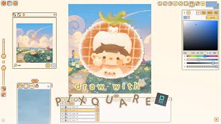 °˖✧ My first pixel art with Pixquare ᵔ.ᵔ 🍅🌾