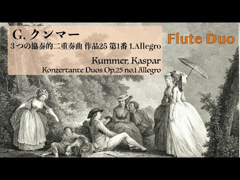 【クンマー】３つの協奏的二重奏曲Op.25より第１番第１楽章　[Kummer] Drei Konzertante Duos Op.25 No.1 1st.mov