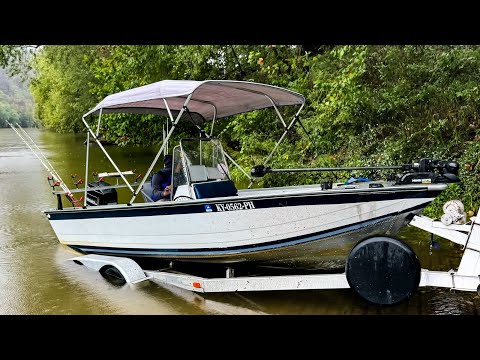 Catfishing A Rising River During Hurricane Weather