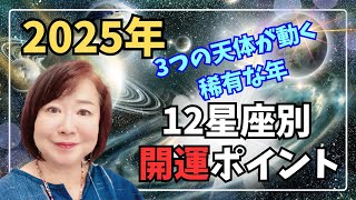 2025年 星座別開運ポイント