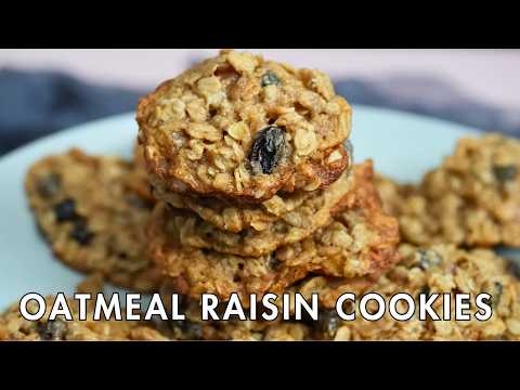 Best Oatmeal Raisin Cookies Recipe 🍪 | Soft and Chewy