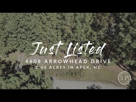 Land for Sale | 4608 Arrowhead Drive | Apex, NC