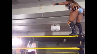 Ember Moon Hitting her Finisher on Nikki Cross!