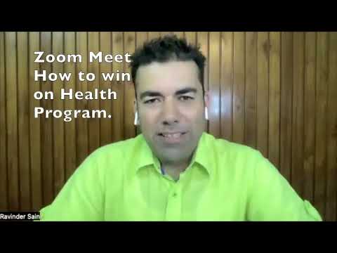 Health Seminar via Zoom Meet with Best Q & A sessions at the end! #ravindersain