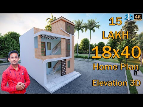 🏡 18 X 40 House Walk through with front Elevation and 2 Storey House | 2BHK Home #ShivajiHomeDesign