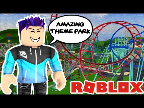 Visiting the ULTIMATE THEME PARK in ROBLOX