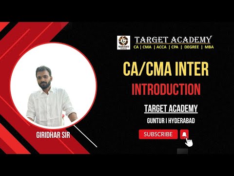 1.CA_CMA_INTER_MAY_24_INTRODUCTION_BY_GIRIDHAR_SIR #ca #cainter #cma #cmainter #acca #cmausa #cpa