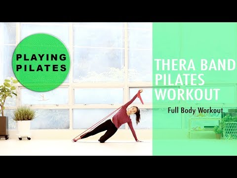 [Playing Pilates]세라밴드 전신운동 20 min ★ TheraBand FullBody Workout [홈트레이닝]