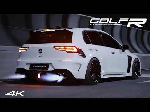 VW GOLF 8 R 2023 HARDCORE Bodykit Concept | Zephyr Designz