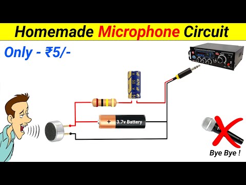 Microphone Circuit घर पर कैसे बनाएं || How to make Mic Pre Amplifier Circuit || without Transistor